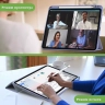 Чехол с прозрачной задней крышкой для iPad Pro 11 (5th gen), 2024 (фиолетовый), прозр. акрил