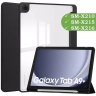 Чехол с прозрачной задней крышкой для Samsung Galaxy Tab A9 Plus (черный), прозр. акрил