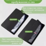 Чехол с прозрачной задней крышкой для Samsung Galaxy Tab A9 Plus (черный), прозр. акрил