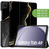 Чехол для Samsung Galaxy Tab A11, A9 (Черный мрамор)