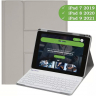 Чехол с клавиатурой для iPad 10.2 (светло-серый), поворотный