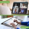 Чехол с прозрачной задней крышкой для iPad Pro 11 (5th gen), 2024 (светло-серый), прозр. акрил