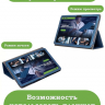 Чехол с узором на TCL NxtPaper 14 Pro (голубой)