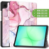 Чехол для Samsung Galaxy Tab A11, A9 (Розовый мрамор)