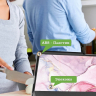 Чехол для Samsung Galaxy Tab A11, A9 (Розовый мрамор)