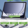 Чехол с прозрачной задней крышкой для Samsung Galaxy Tab A9 Plus (фиолетовый), прозр. акрил