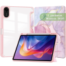Чехол с прозрачной задней крышкой для Xiaomi Redmi Pad 2 (розовый мрамор), прозр. акрил