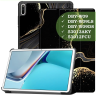 Чехол для Huawei MatePad 11, MatePad C7, Чёрный мрамор
