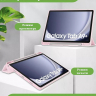 Чехол с прозрачной задней крышкой для Samsung Galaxy Tab A9 Plus (розовый), прозр. акрил