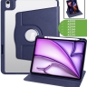 Поворотный чехол для iPad Air 11 (6th gen), 2024 (темно-синий), 360гр.