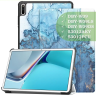 Чехол для Huawei MatePad 11, MatePad C7, Голубой мрамор