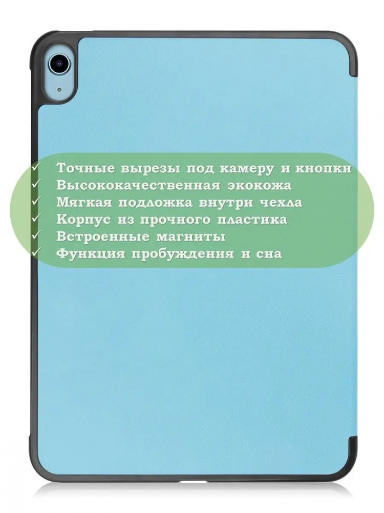 Чехол для iPad 10.9 2022 10th generation (голубой)