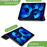 Чехол для iPad 10.9 2022 10th generation, Чёрный мрамор