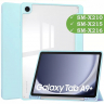 Чехол с прозрачной задней крышкой для Samsung Galaxy Tab A9 Plus (голубой), прозр. акрил