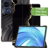 Чехол для Teclast T50HD, T50 Plus, T50 Max, Черный мрамор