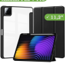 Чехол с прозрачной задней крышкой для Xiaomi Pad 7, Xiaomi Pad 7 Pro (черный), прозр. акрил