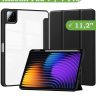 Чехол с прозрачной задней крышкой для Xiaomi Pad 7, Xiaomi Pad 7 Pro (черный), прозр. акрил