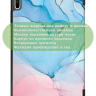 Чехол для Huawei MatePad 11, MatePad C7, Розово-голубой мрамор