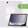 Чехол с прозрачной задней крышкой для Samsung Galaxy Tab A9 Plus (светло-серый), прозр. акрил