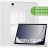 Чехол с прозрачной задней крышкой для Samsung Galaxy Tab A9 Plus (светло-серый), прозр. акрил