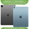 Чехол с клавиатурой для iPad Air 5, iPad Air 4, iPad Pro 11 (светло-серый), поворотный