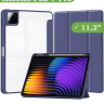 Чехол с прозрачной задней крышкой для Xiaomi Pad 7, Xiaomi Pad 7 Pro (темно-синий), прозр. акрил