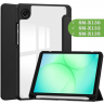 Чехол с прозрачной задней крышкой для Samsung Galaxy Tab A11 (a-11) (черный), прозр. акрил