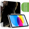 Чехол для iPad (A16) (Черный мрамор)