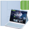 Чехол с клавиатурой для iPad Air 5, iPad Air 4, iPad Pro 11 (голубой), поворотный