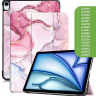Чехол для iPad Air 11 (6th gen), 2024, Розовый мрамор