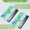 Чехол с прозрачной задней крышкой для Samsung Galaxy Tab A9 Plus (зеленый мрамор), прозр. акрил