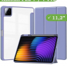 Чехол с прозрачной задней крышкой для Xiaomi Pad 7, Xiaomi Pad 7 Pro (фиолетовый), прозр. акрил