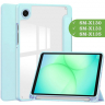 Чехол с прозрачной задней крышкой для Samsung Galaxy Tab A11 (a-11) (голубой), прозр. акрил