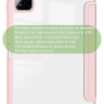 Чехол с прозрачной задней крышкой для Xiaomi Pad 7, Xiaomi Pad 7 Pro (розовый), прозр. акрил