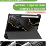 Чехол для Samsung Galaxy Tab S10 FE+ (13,1") (Черный мрамор)