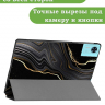 Чехол для DOOGEE T36, Blackview MEGA 2, Oscal Pad 100, Teclast T60 Plus (Черный мрамор)
