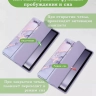 Чехол с прозрачной задней крышкой для Samsung Galaxy Tab A9 Plus (фиолетовый мрамор), прозр. акрил
