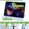 Поворотный чехол для iPad Pro 11 (5th gen), 2024 (голубой), 360гр.