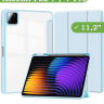 Чехол с прозрачной задней крышкой для Xiaomi Pad 7, Xiaomi Pad 7 Pro (голубой), прозр. акрил