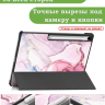 Чехол для Samsung Galaxy Tab S10 FE+ (13,1") (Розовый мрамор)