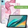 Чехол для DOOGEE T36, Blackview MEGA 2, Oscal Pad 100, Teclast T60 Plus (Розовый мрамор)