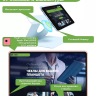 Чехол с клавиатурой для iPad 10.9 2022 10th generation (розовый), поворотный