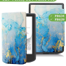 Чехол для PocketBook 634 Verse Pro (Голубой мрамор)