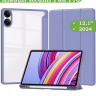 Чехол с прозрачной задней крышкой для Xiaomi Redmi Pad Pro, POCO Pad (фиолетовый), прозр. акрил