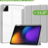Чехол с прозрачной задней крышкой для Xiaomi Pad 7, Xiaomi Pad 7 Pro (светло-серый), прозр. акрил