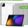 Чехол с прозрачной задней крышкой для Xiaomi Pad 7, Xiaomi Pad 7 Pro (светло-серый), прозр. акрил