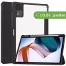 Чехол с прозрачной задней крышкой для Xiaomi Redmi Pad 10,61 (черный), прозр. акрил