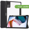 Чехол с прозрачной задней крышкой для Xiaomi Redmi Pad 10,61 (черный), прозр. акрил