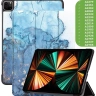 Чехол для iPad Pro 12,9 (2020, 2021, 2022), Голубой мрамор