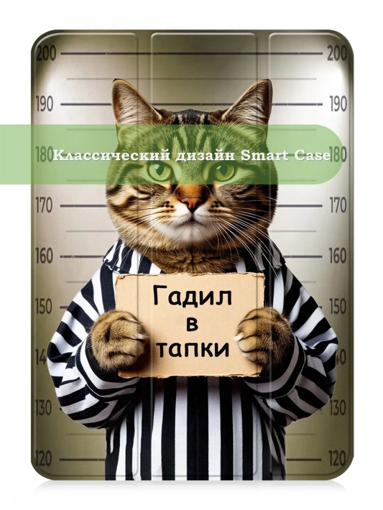 Чехол для iPad 10.9 2022 10th gen, Кот гадил в тапки